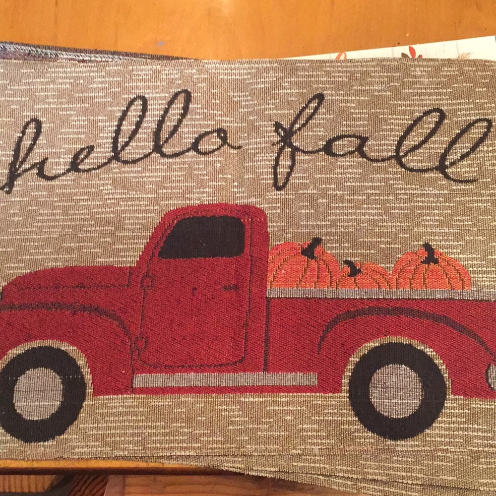 🍂🍁SALE🍂🍁Fall placemats lil red truck